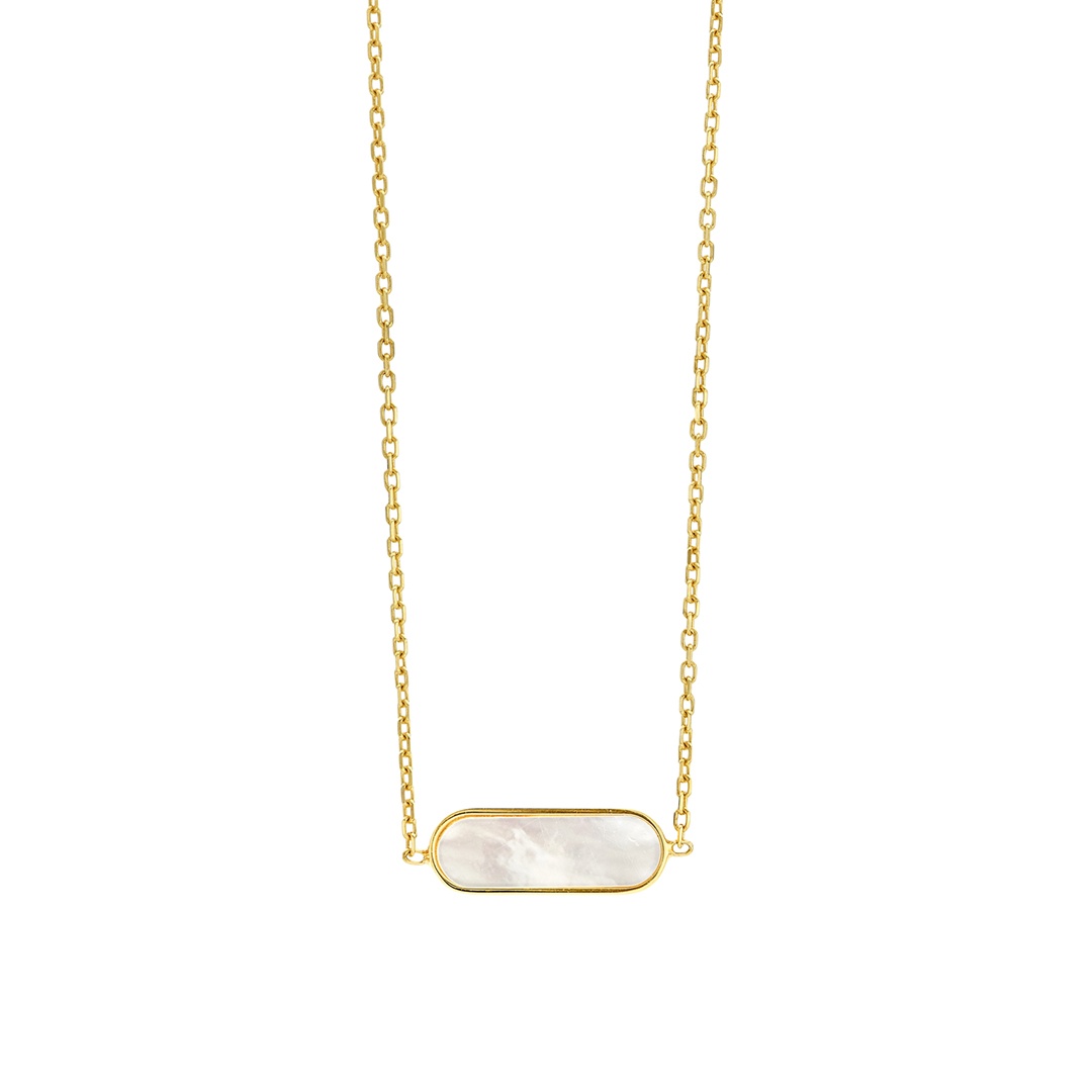 Oval Mother of Pearl Necklace 0
