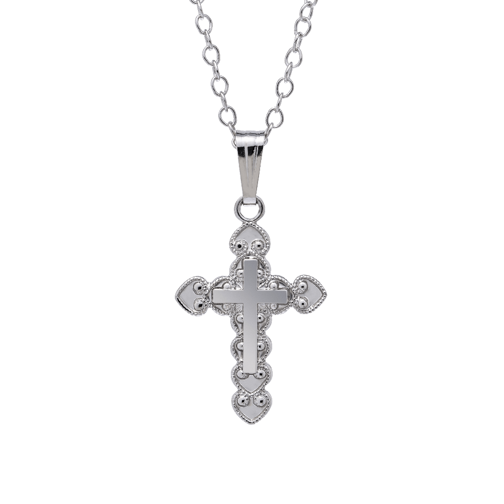 Child's Ornate Cross Necklace 0