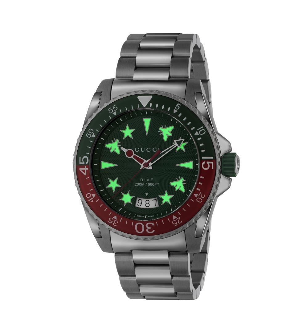 Gucci Green Dial Dive Watch, 45mm 3