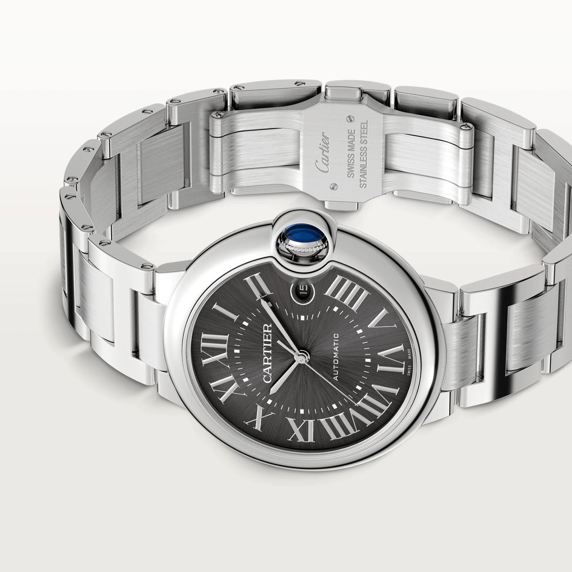 Ballon Bleu de Cartier Watch, Dark Gray Sunray-Brushed Dial, 40mm