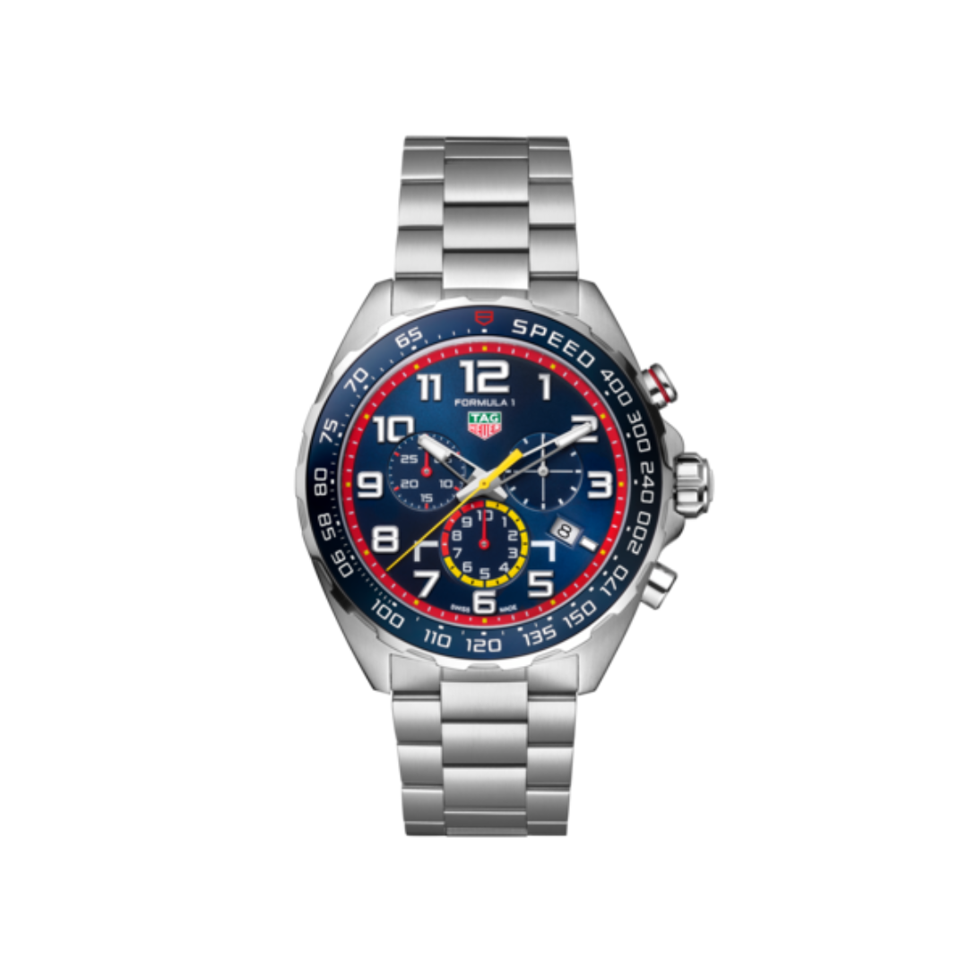 TAG Heuer Formula 1 X Red Bull Racing Quartz Watch with Steel Bracelet Strap 0