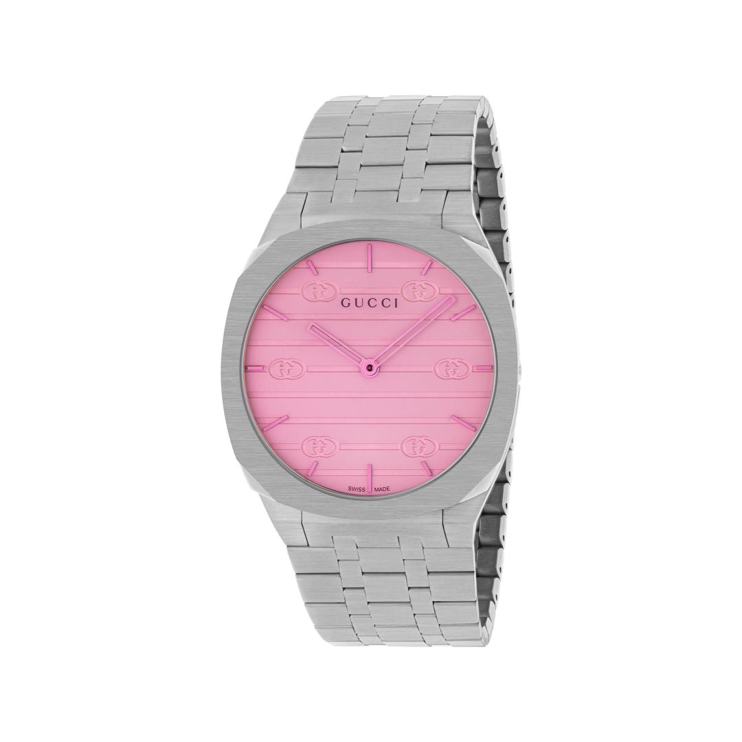 Gucci 25H Pink Dial Watch, 38mm 0