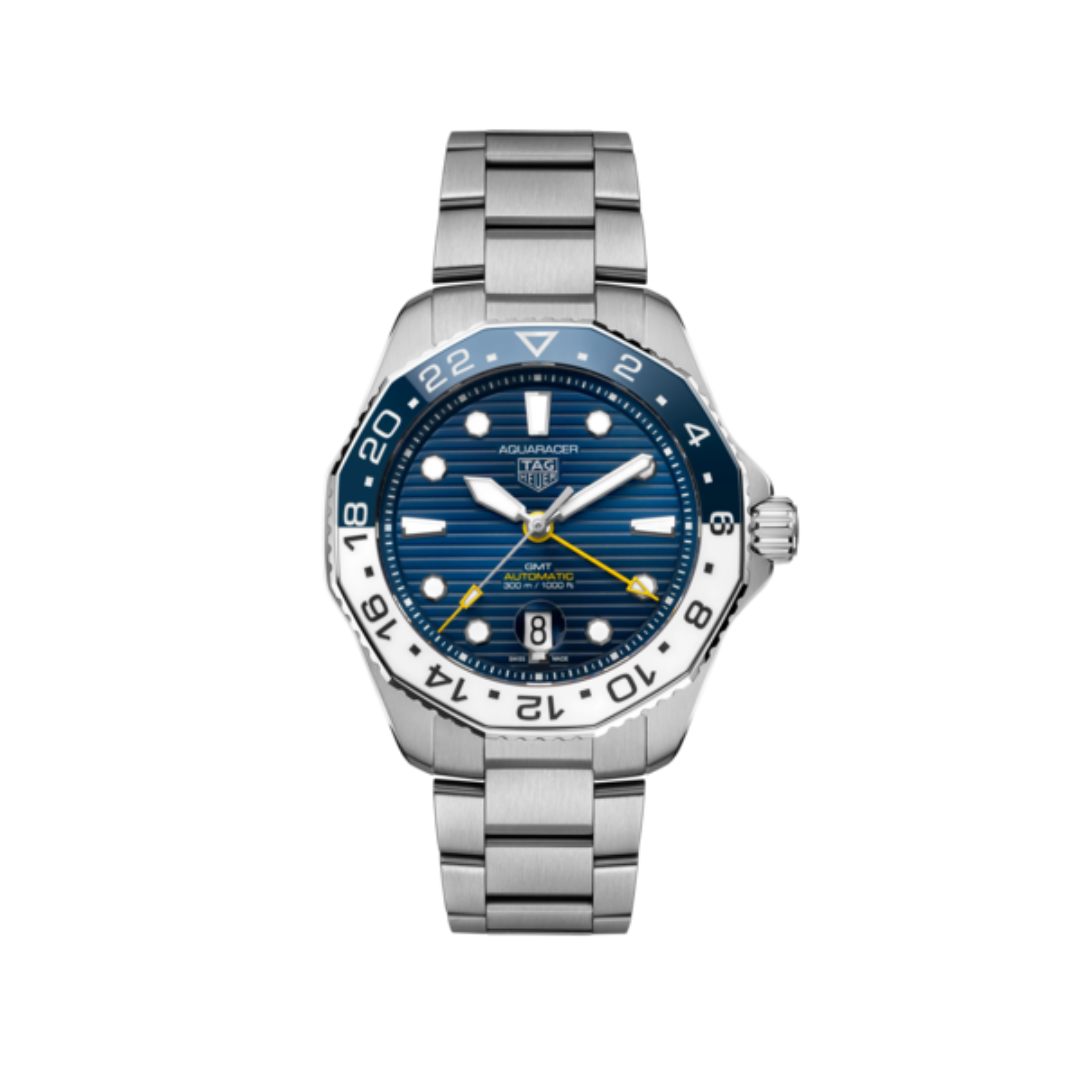 TAG Heuer Aquaracer Professional 300 GMT Calibre 7 Automatic with Blue Dial 0