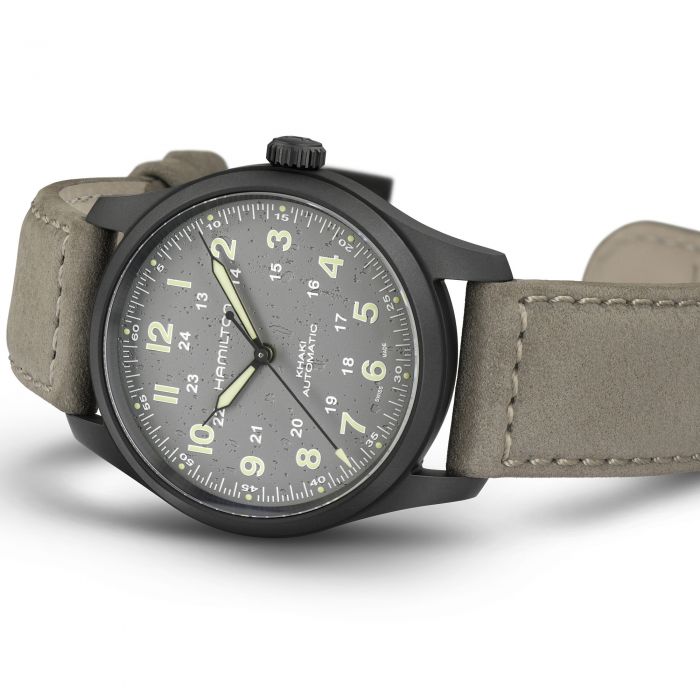 Hamilton Khaki Field Titanium Auto Watch with Gray Dial 0