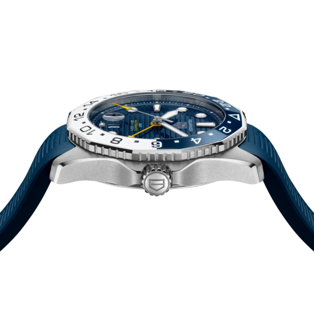 TAG Heuer Aquaracer Professional 300 GMT Calibre 7 Automatic with Blue and White Case 2