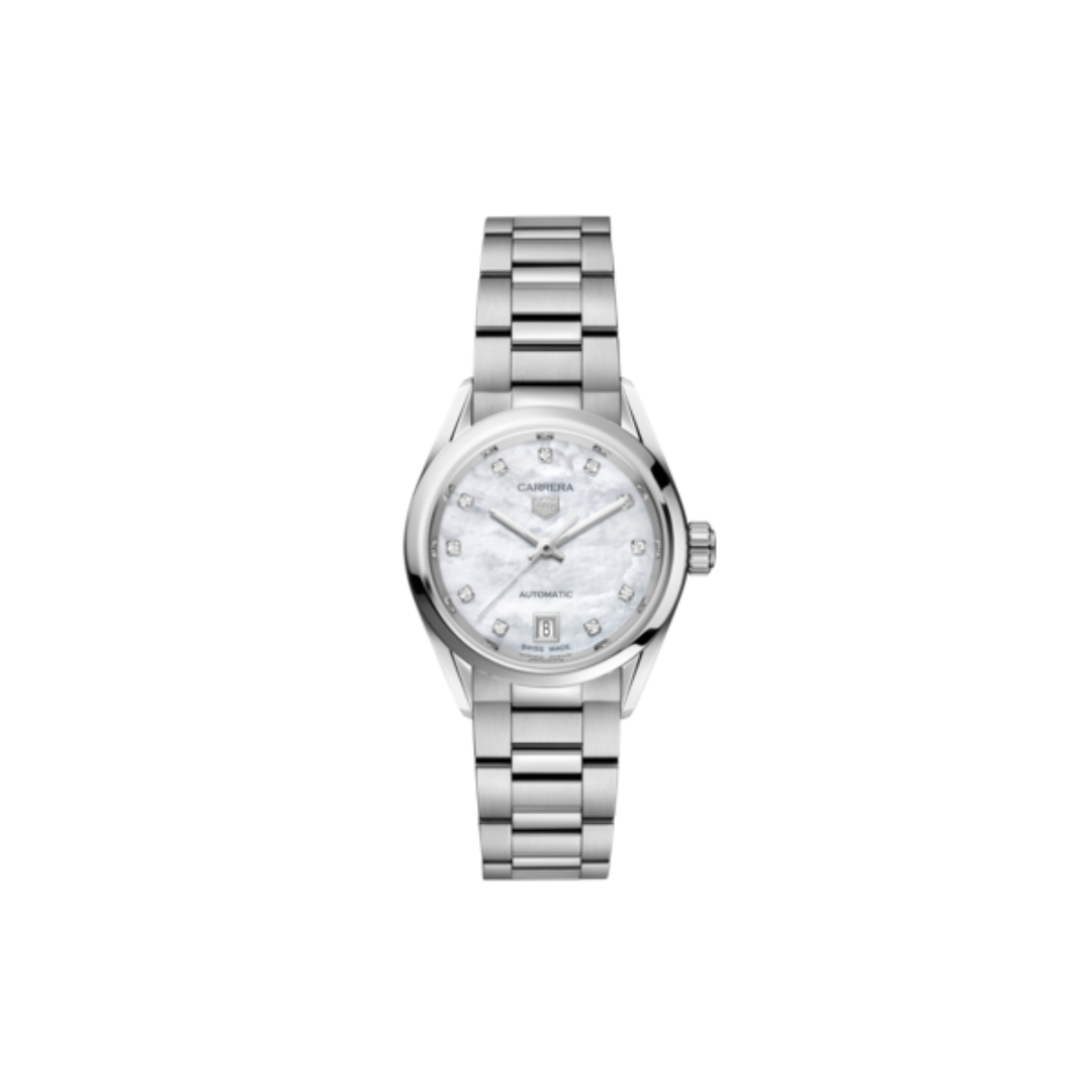 TAG Heuer Ladies Carrera Calibre 9 Automatic Watch with Mother of Pearl Dial 0