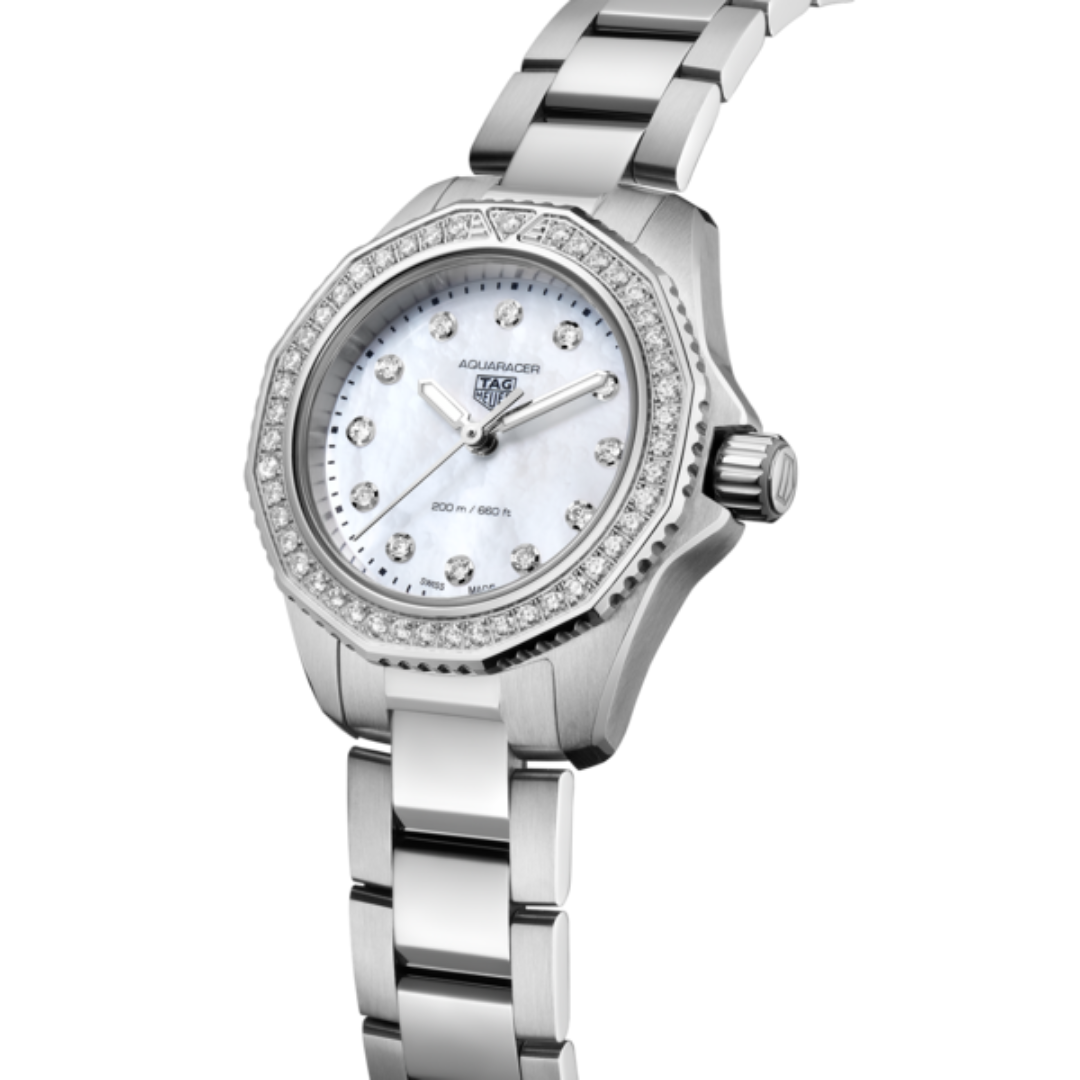 TAG Heuer Ladies Aquaracer Professional 200 Quartz Watch with Diamond Case, 30mm 1