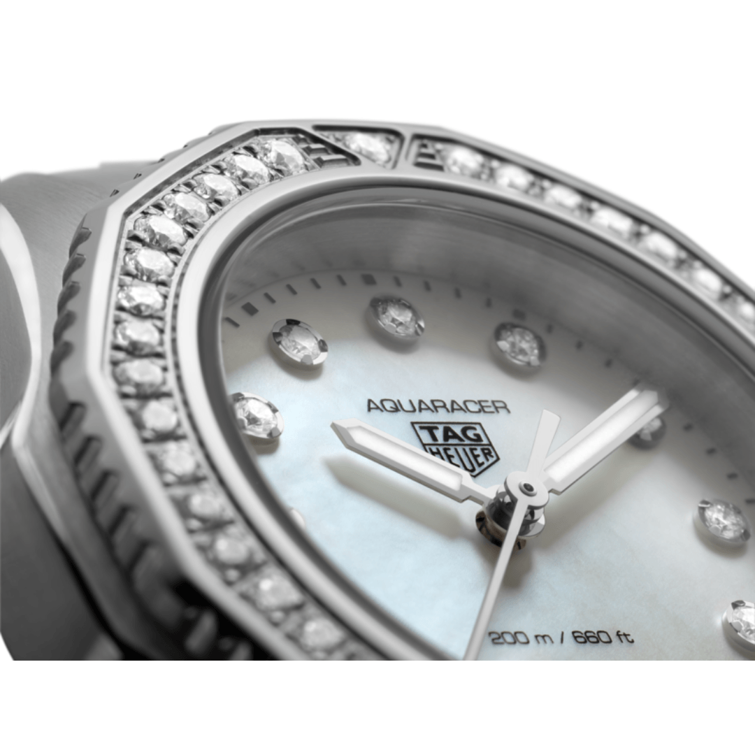 TAG Heuer Ladies Aquaracer Professional 200 Quartz Watch with Diamond Case, 30mm 2