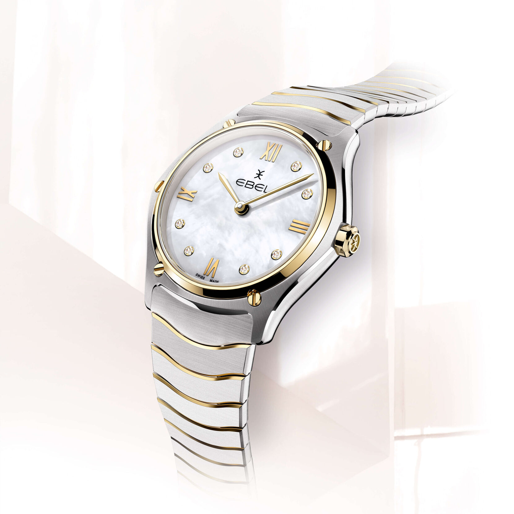 Ebel Sport Classic Ladies Watch with Mother of Pearl Dial and Yellow Gold 0