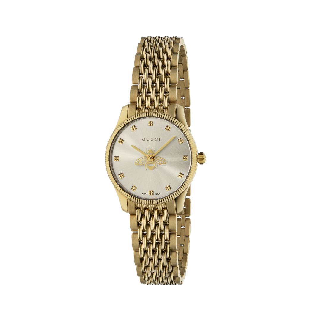 Gucci G-Timeless Yellow Gold Bee Watch, 29mm 0