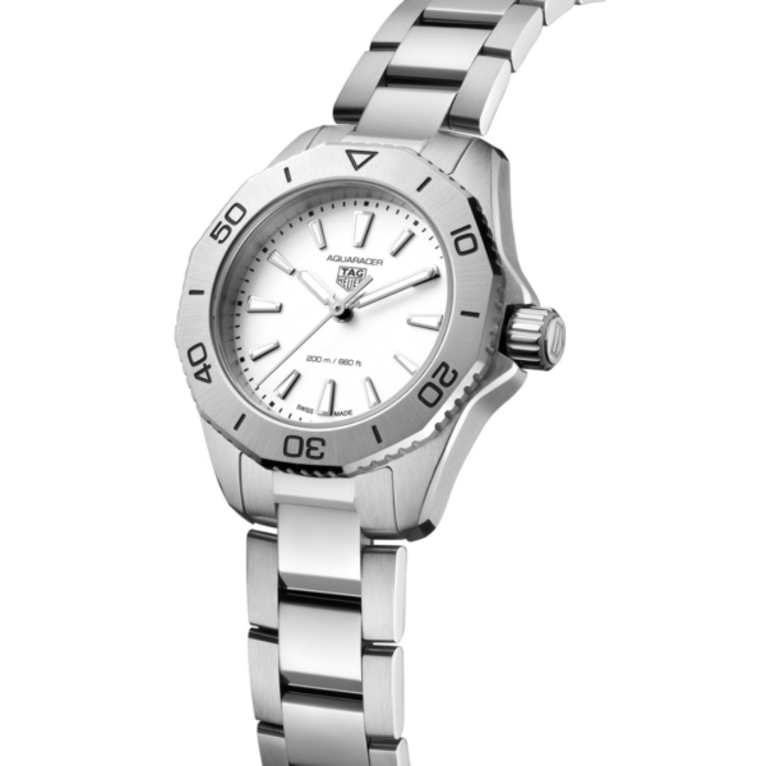 TAG Heuer Ladies Aquaracer Professional 200 Quartz Watch with White Dial 1