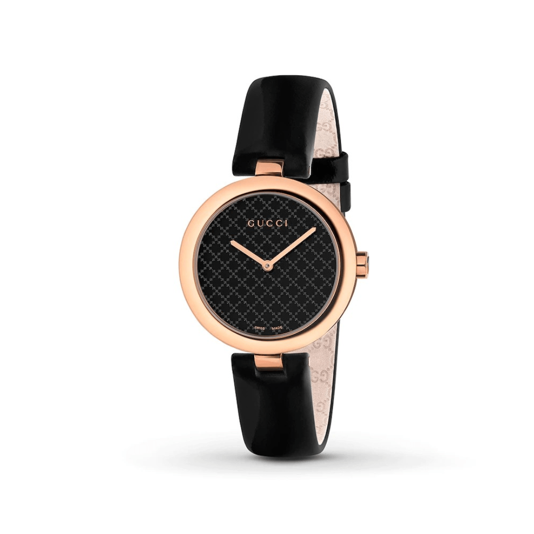 Gucci Diamantissima Black Dial Watch, 32mm 0