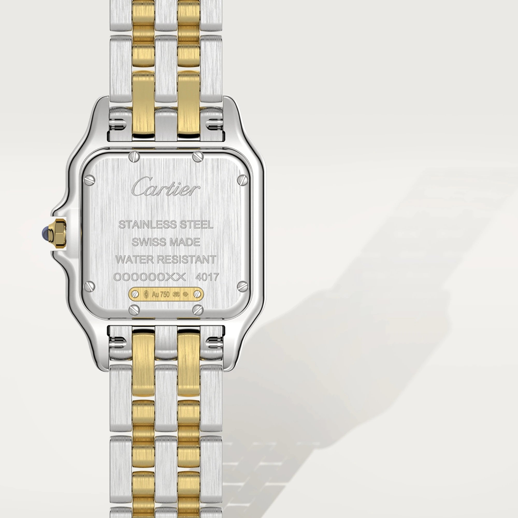 Panthere de Cartier Watch, Steel and Yellow Gold, medium
